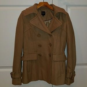 Express Tan Pea Coat Size Small